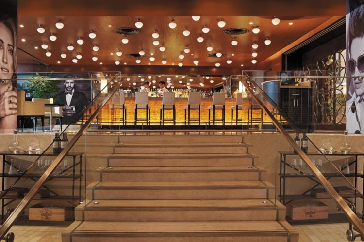 Volti Bar at upper level entrance